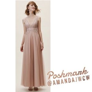 BHLDN Blush Venosa Waters Gown - NWT!